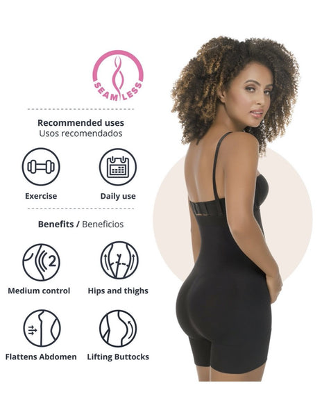 Seamless Strapless Thermal Full Body Shaper - Style 1588